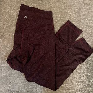 Align pant 7/8 length maroon